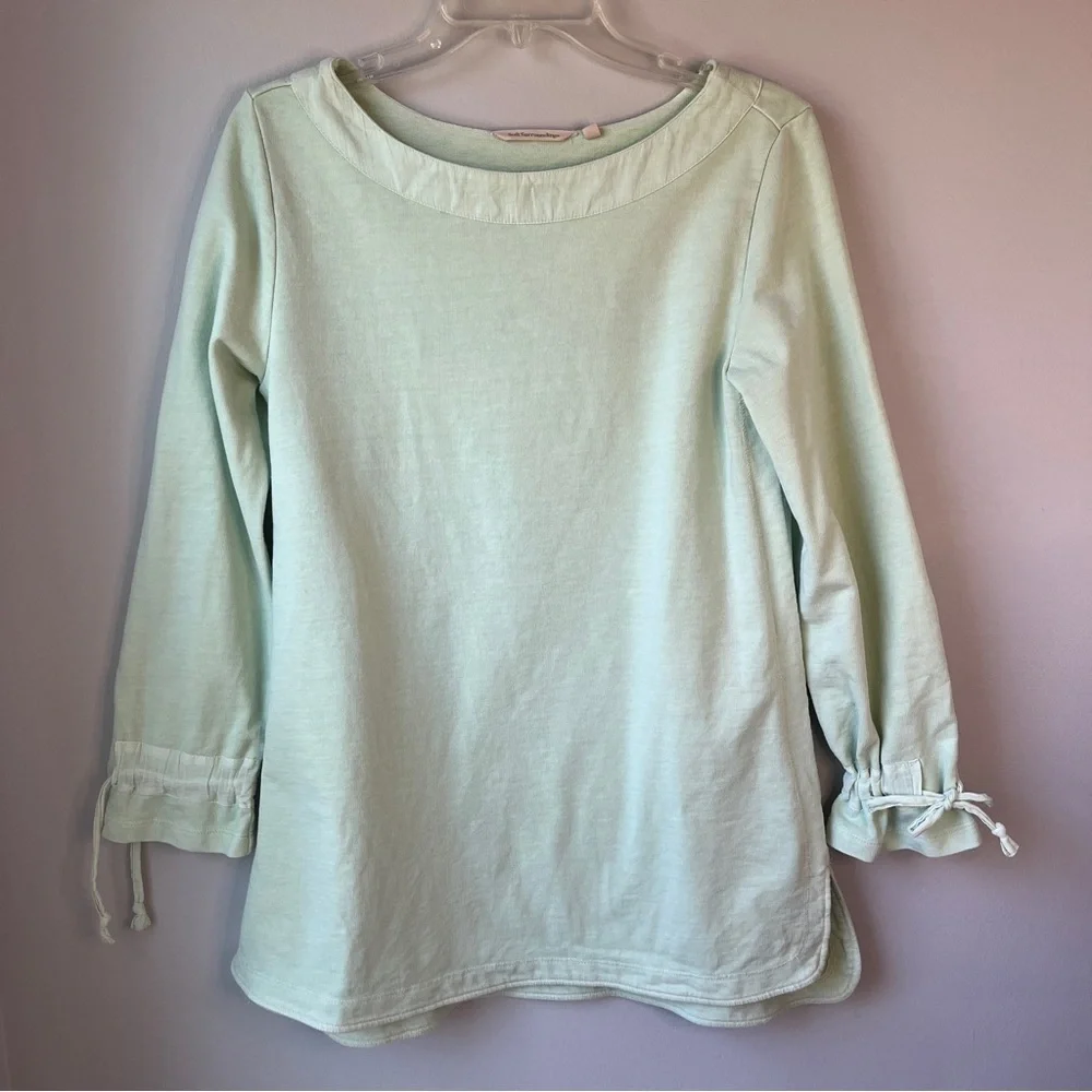 Soft Surroundings Mint Sweatshirt Tunic
